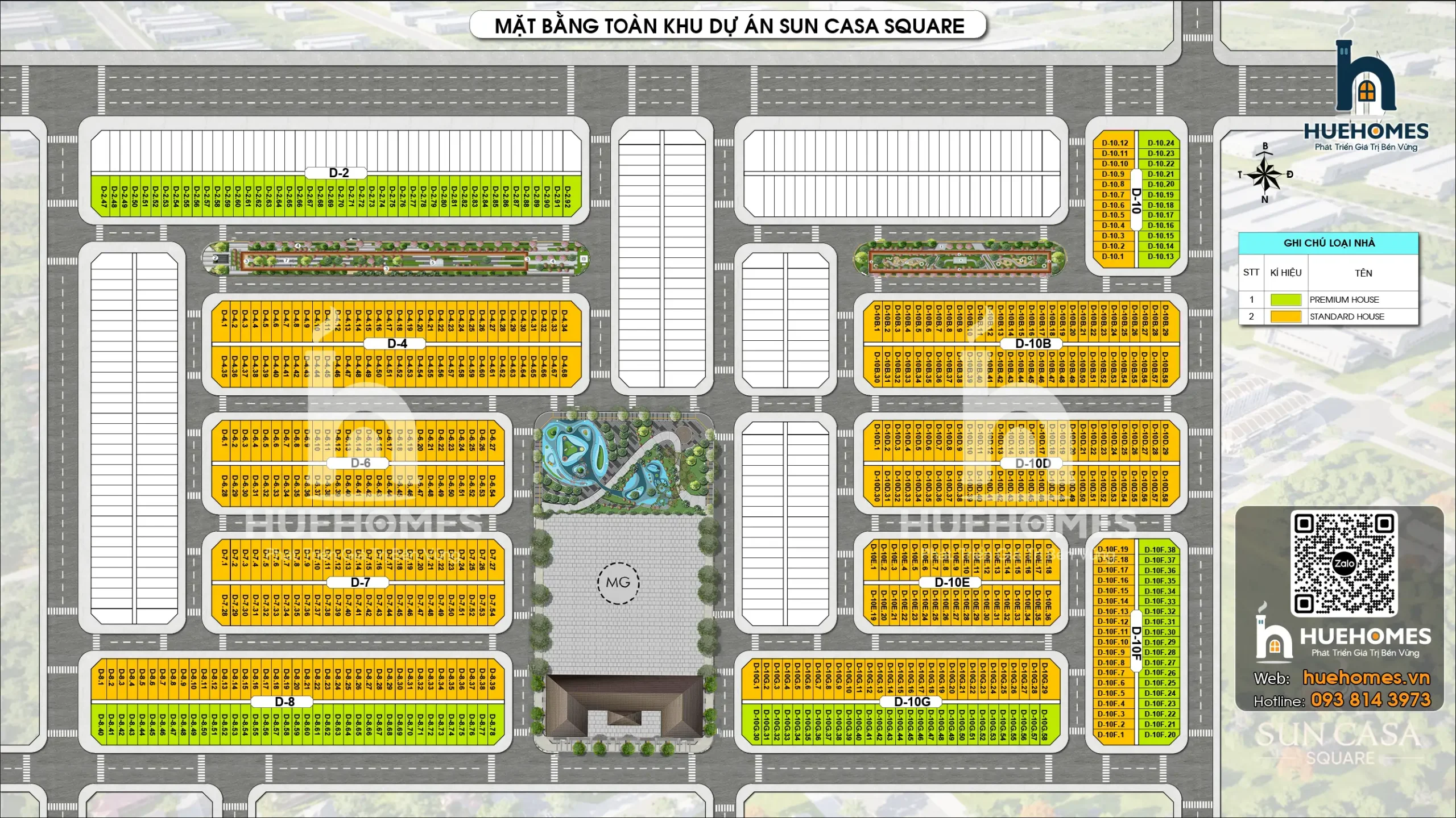 Mặt Bằng Tổng Thể Dự Án Suncasa Square Bình Dương