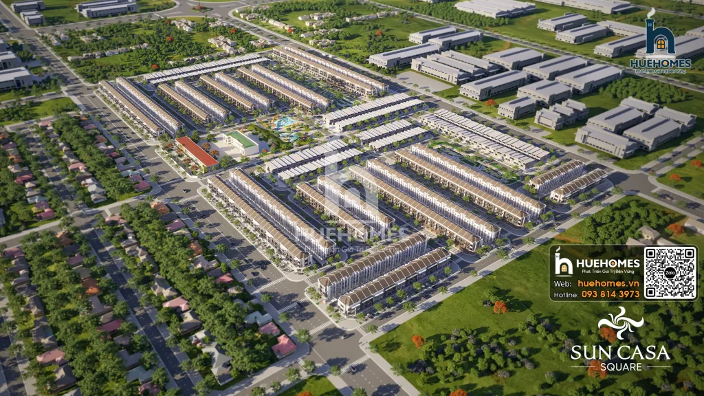 Phối cảnh 3D tồng thể dự án Sun Casa Square Bình Dương