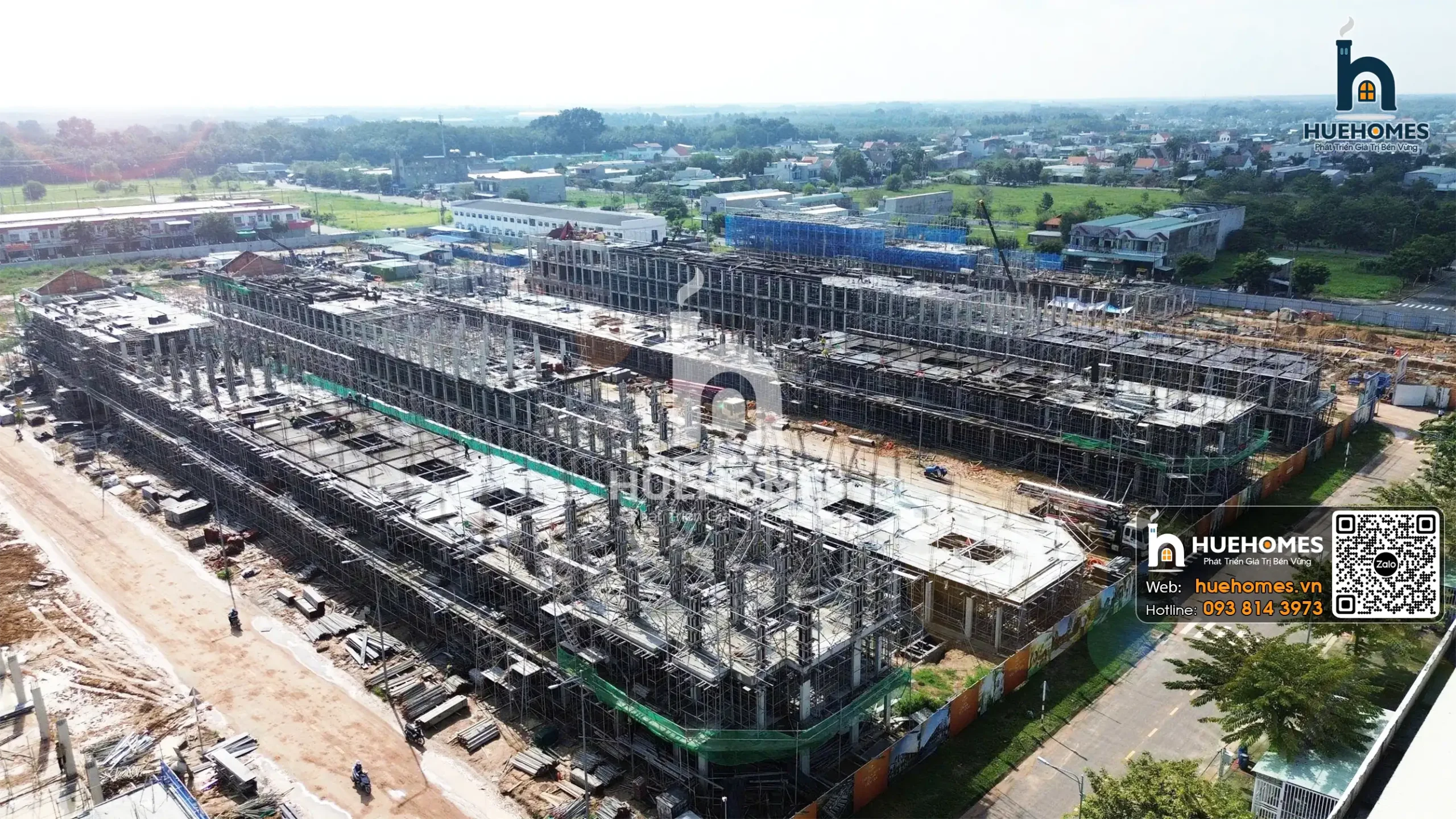 Hoàn thiện phần kết cấu tầng 2 và tầng 3 ở hầu hết các block mẫu nhà premium và standard house