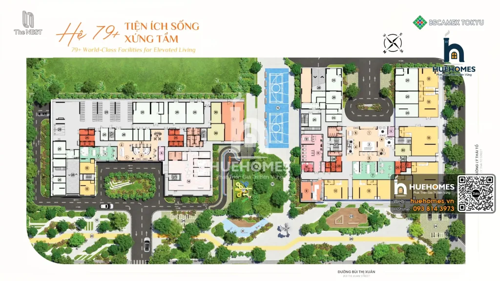 Mặt Bằng Tổng Thể Cảnh Quan Dự Án Midori Park The NEST