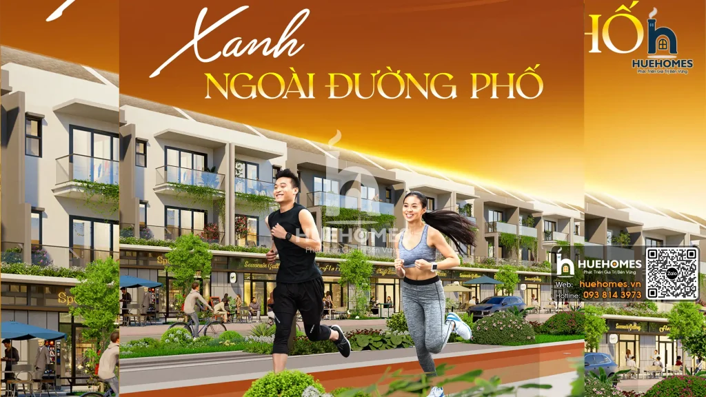 Bao quanh các dãy nhà phố là hệ thống công viên nội khu, lối đi bộ và mảng xanh được bố trí hài hòa
