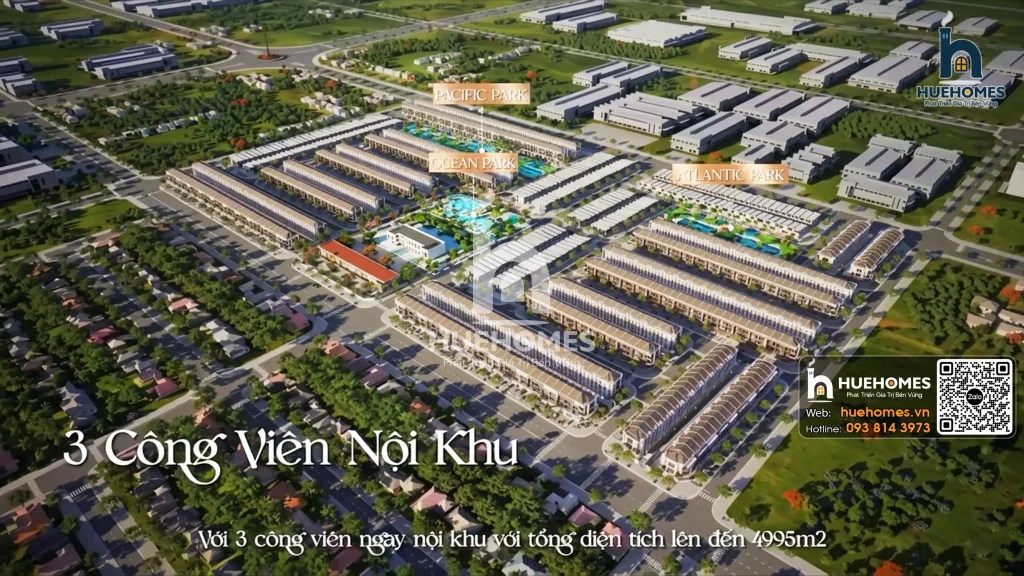 3 Công viên nội khu dự án Sun Casa Square Bình Dương