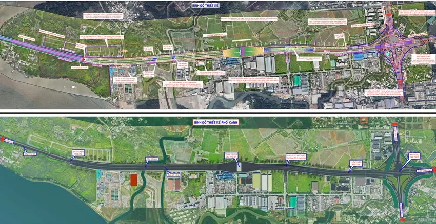 Bình đồ dự án. 